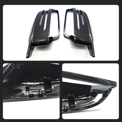ya 11 9.14 baidiCarbon Fiber Wing Mirror Cover Caps For for Mercedes AMG C63 A45 CLA45 CLS63 E63 SXj