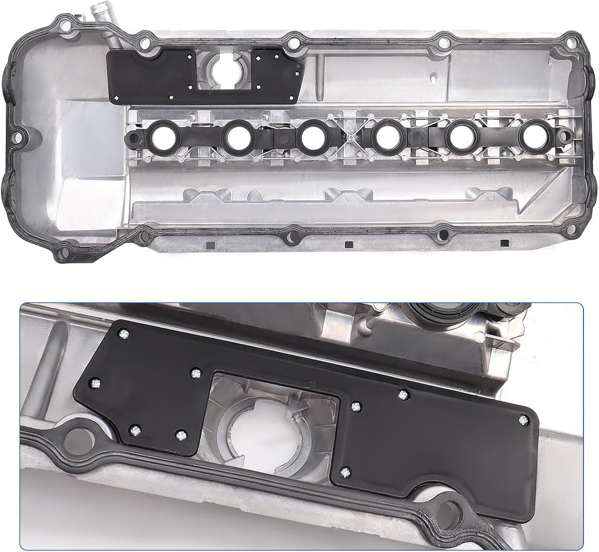 ya 11 9.14 baidifor BMW 323i 325i 328i 330i 525i 528i X5 M52 M54 Aluminum Valve Cover w/Gasket