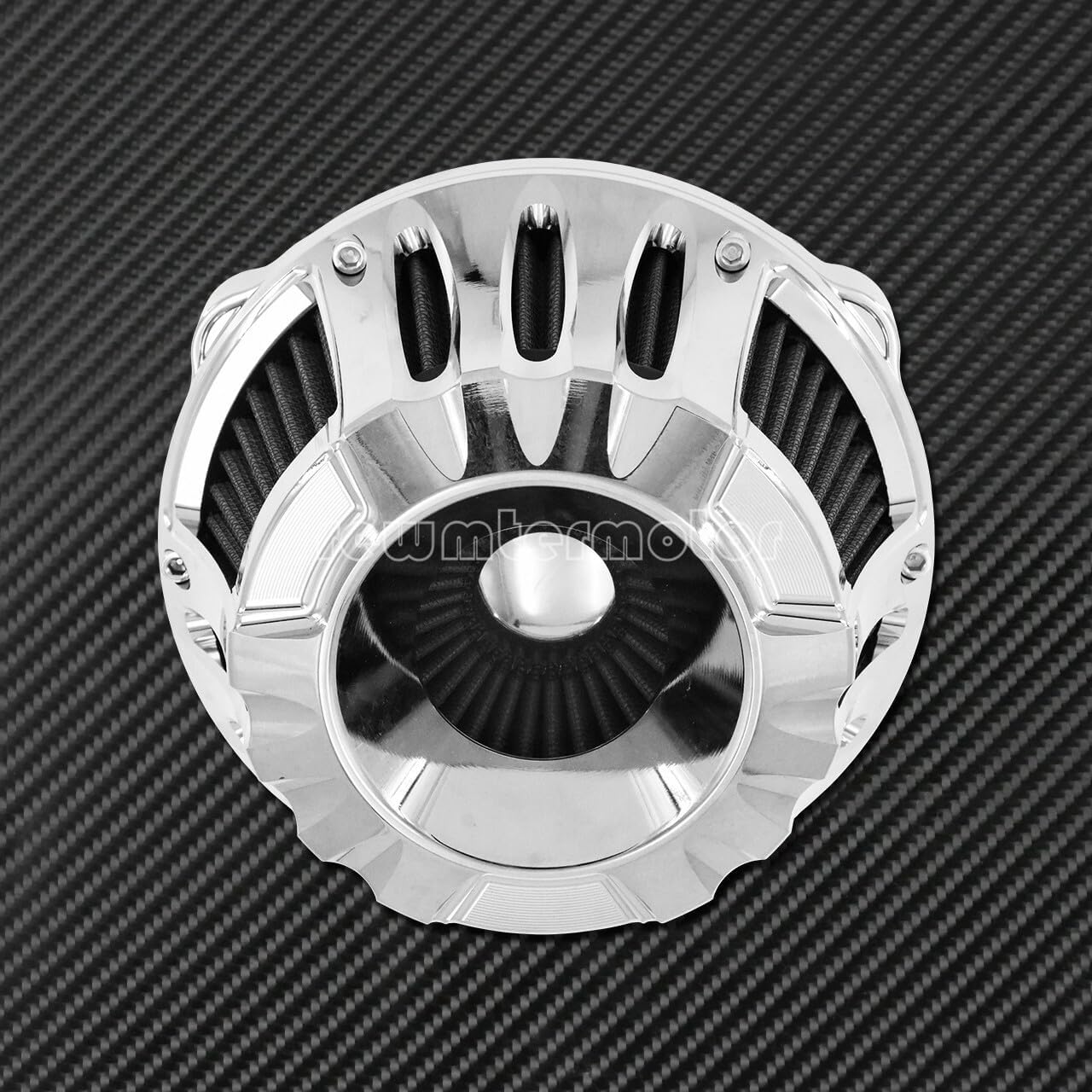 ya 8 8.24 baidi Chrome Hollow Air Cleaner Intake Gray Filter Fit for Harley Sportster 2004-2020