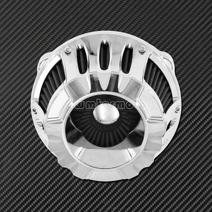 ya 8 8.24 baidi Chrome Hollow Air Cleaner Intake Gray Filter Fit for Harley Sportster 2004-2020