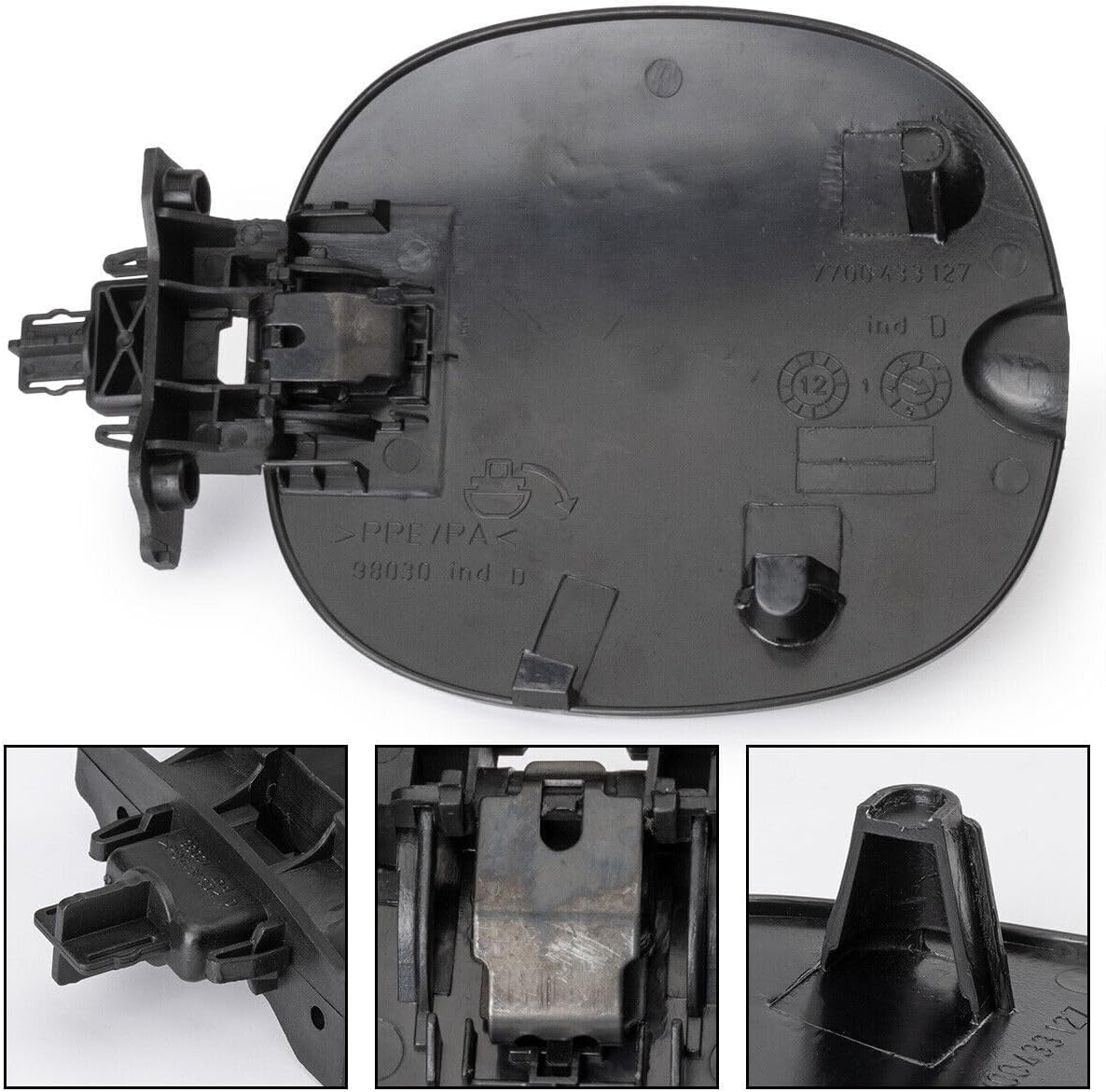 ya 5 8.10 Black Fuel Tank Cover Fits for for Renault Thalia Mk1 2000-2010 7700433127