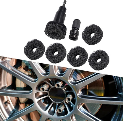 ya 13 9.15 baidi Comprehensive 8PCS Rust Removal Tools for Car Hub Shafts and Brake Disc Care