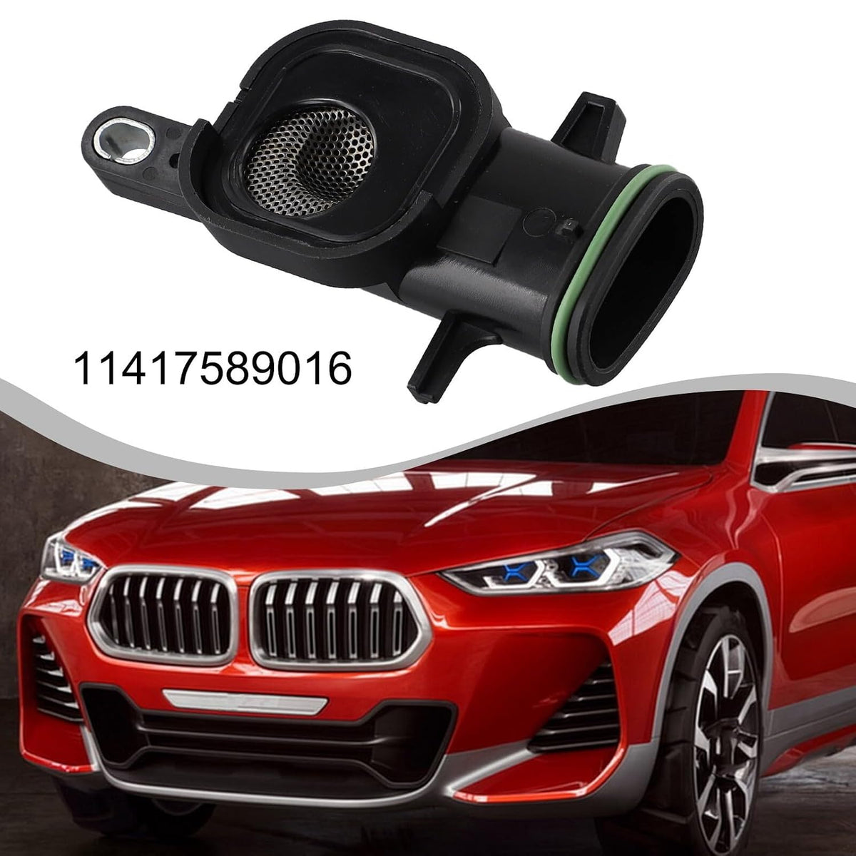 ya 5 8.10 Engine Oil Pump Pickup Tube 11417589016 Black ABS Material for BMW N20 2010-2018