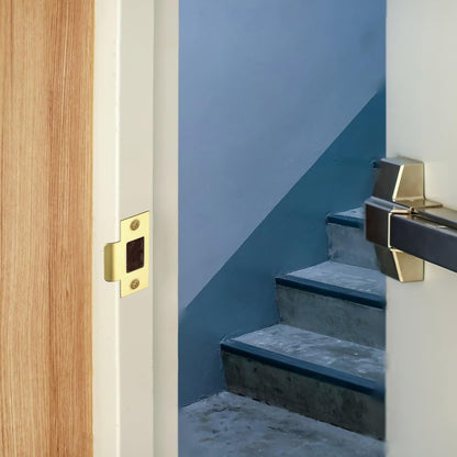 ya 26 10.21 baidi 2Pcs Door Strike Plate 2-3/4 x 1-9/16, Universal Latch T Strike, Grey