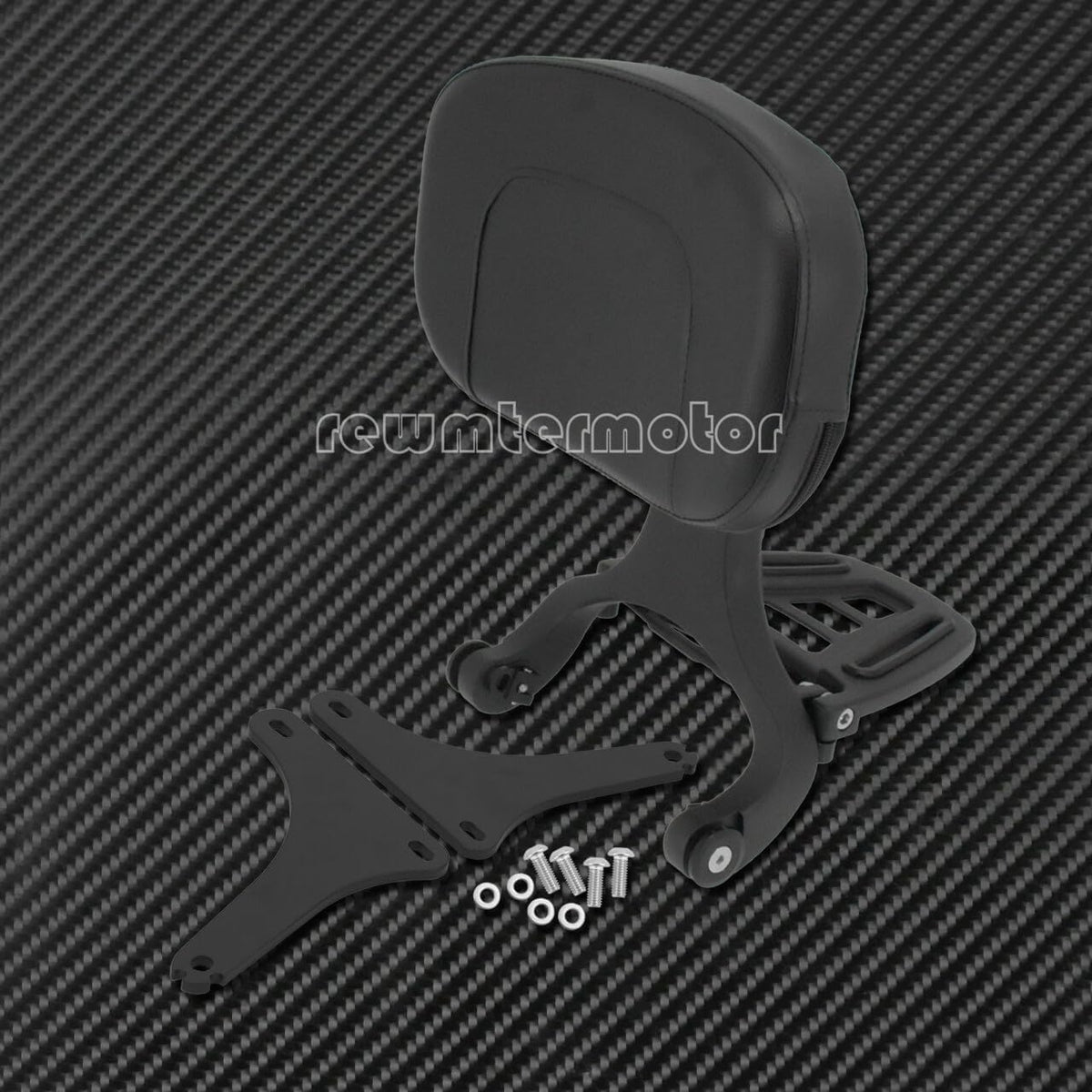 ya 6 8.14 Multi-Purpose Driver & Passenger Backrest Fit for Harley Softail FLSTC 2000-2017