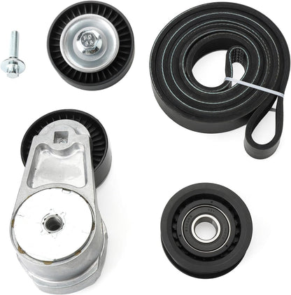 ya 6 8.24 baidi 1Set Fit for Chrysler for Dodge for Jeep for Ram 3.6L Drive Belt Tensioner Idler Pulley Kit