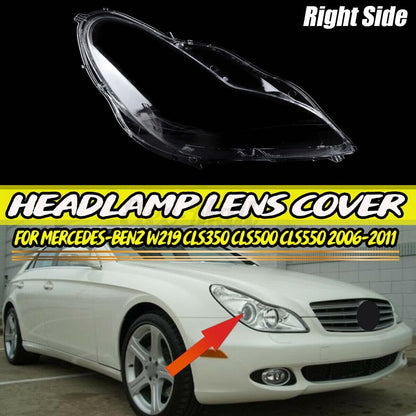 ya 4 8.10 Right headlight glass spreader clear for Mercedes W219 CLS class 2006-2011