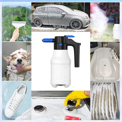 ya 13 9.15 baidi Electric Car Foam Sprayer with USB 1.5 Liters Car Wash Kit Foam Pump Sprayer