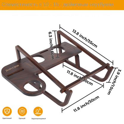 JKAPCJFHF Multifunctional Wooden Assembly Laptop Tablet Heat Dissipation Bracket, Universal Computer Size 10-15.6 inches (Bamboo Color) - Create the impossible