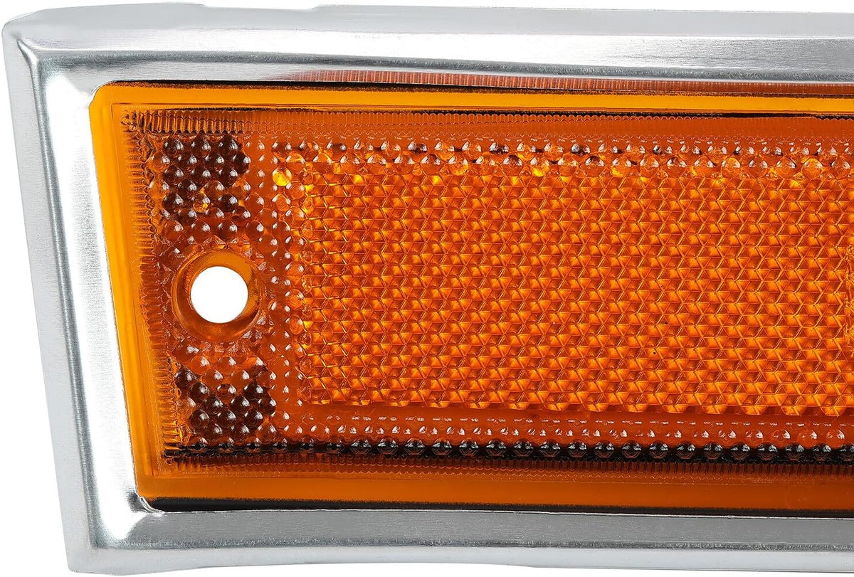 ya 11 9.14 baidiSide Marker Lights Amber Case Set for Chevrolet Blazer C/K 10 20 30 1981-1991