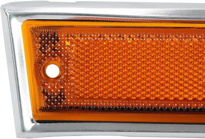 ya 11 9.14 baidiSide Marker Lights Amber Case Set for Chevrolet Blazer C/K 10 20 30 1981-1991