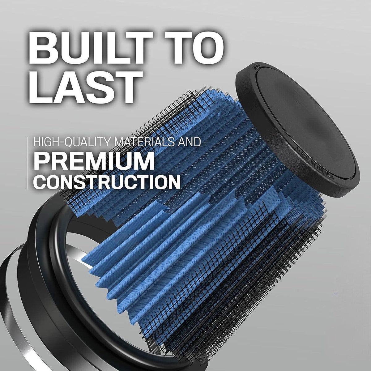 ya 23 10.7 baidi 4'' 102mm Long High Flow Inlet Cone Dry Filter Cold Air Intake Replacement NEW