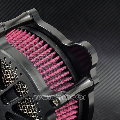 ya 8 8.24 baidi Dots Ring Air Filter Red Cleaner Intake Fit for Harley Touring 08-16 Softail 16