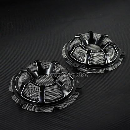 ya 7 8.24 baidi Contrast Cut Front Speaker Grill Masks Cover Fit for Harley Touring CVO 2014-19