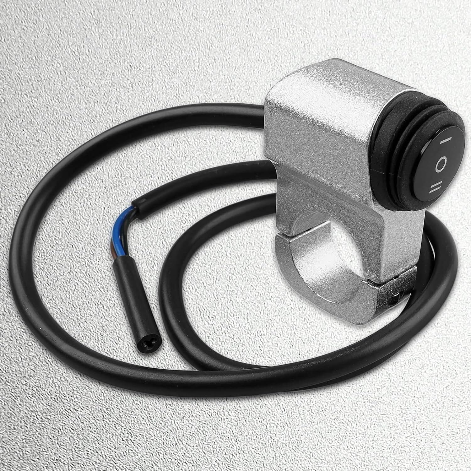 ya 4 8.24 baidi 7/8 22-23mm Handlebar On-Off-On Control CNC Craft Mounting Bracket Suits/Silver