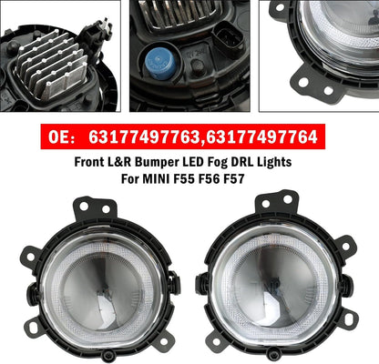 ya 14 9.20 zhengce LED Front Bumper Left & Right Fog Light Lamp for Mini F55 F56 F54 F57-1
