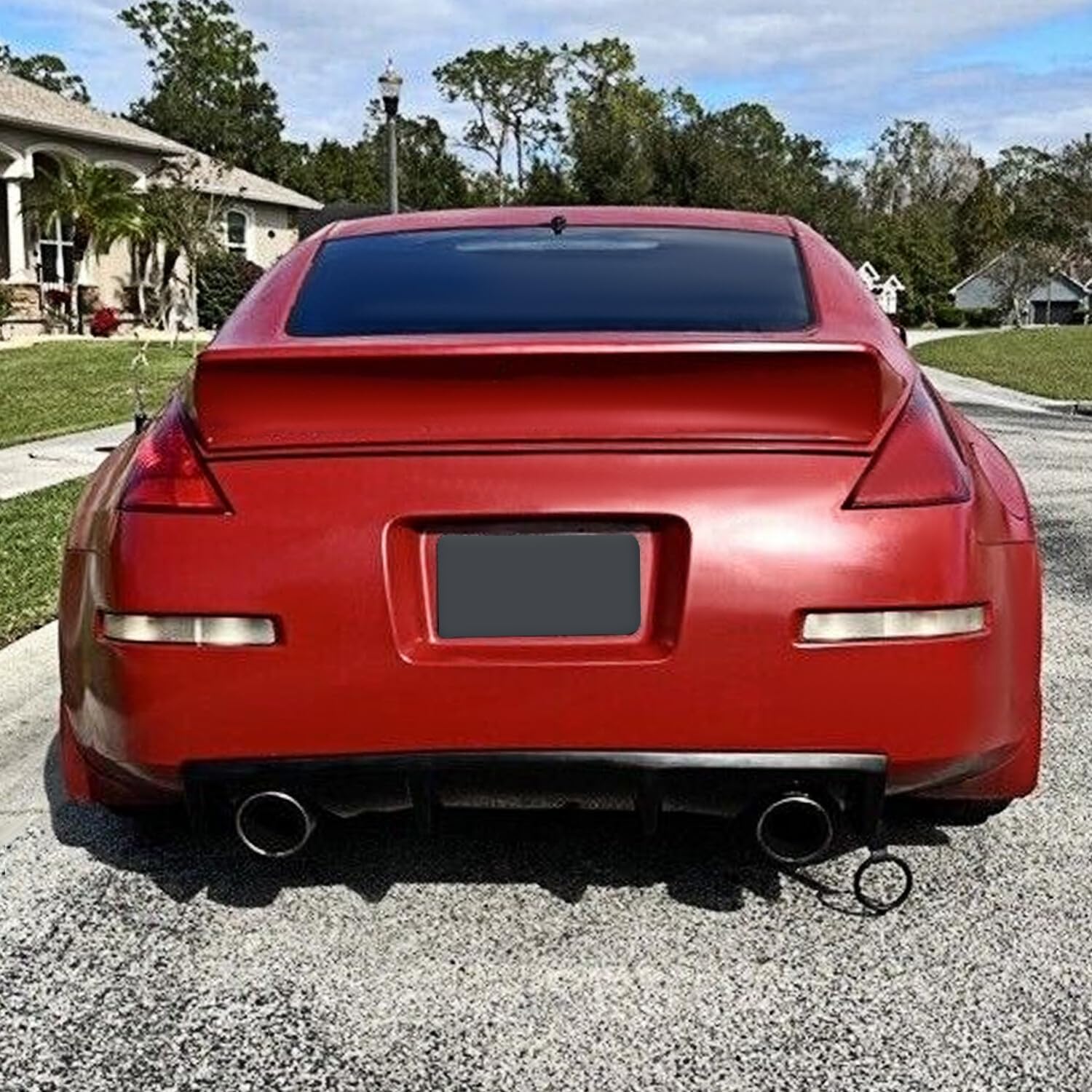 ya 6 8.14 KUAFU for Nissan 350Z 03-08 06 ABS Trunk Boot Spoiler Spoiler Wing Ducktail Lip