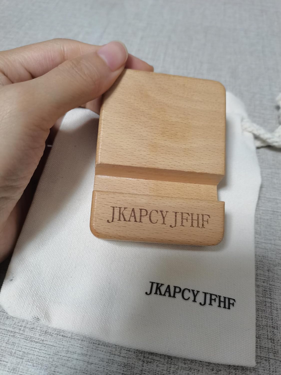 ya 5 8.24 baidi Wooden Desktop Phone Holder