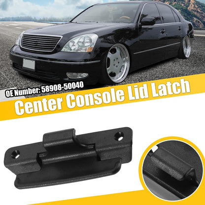 ya 5 8.10 Center Console Lid Latch for Lexus LS430 2001-2006 58908-50040 Door Cover Black