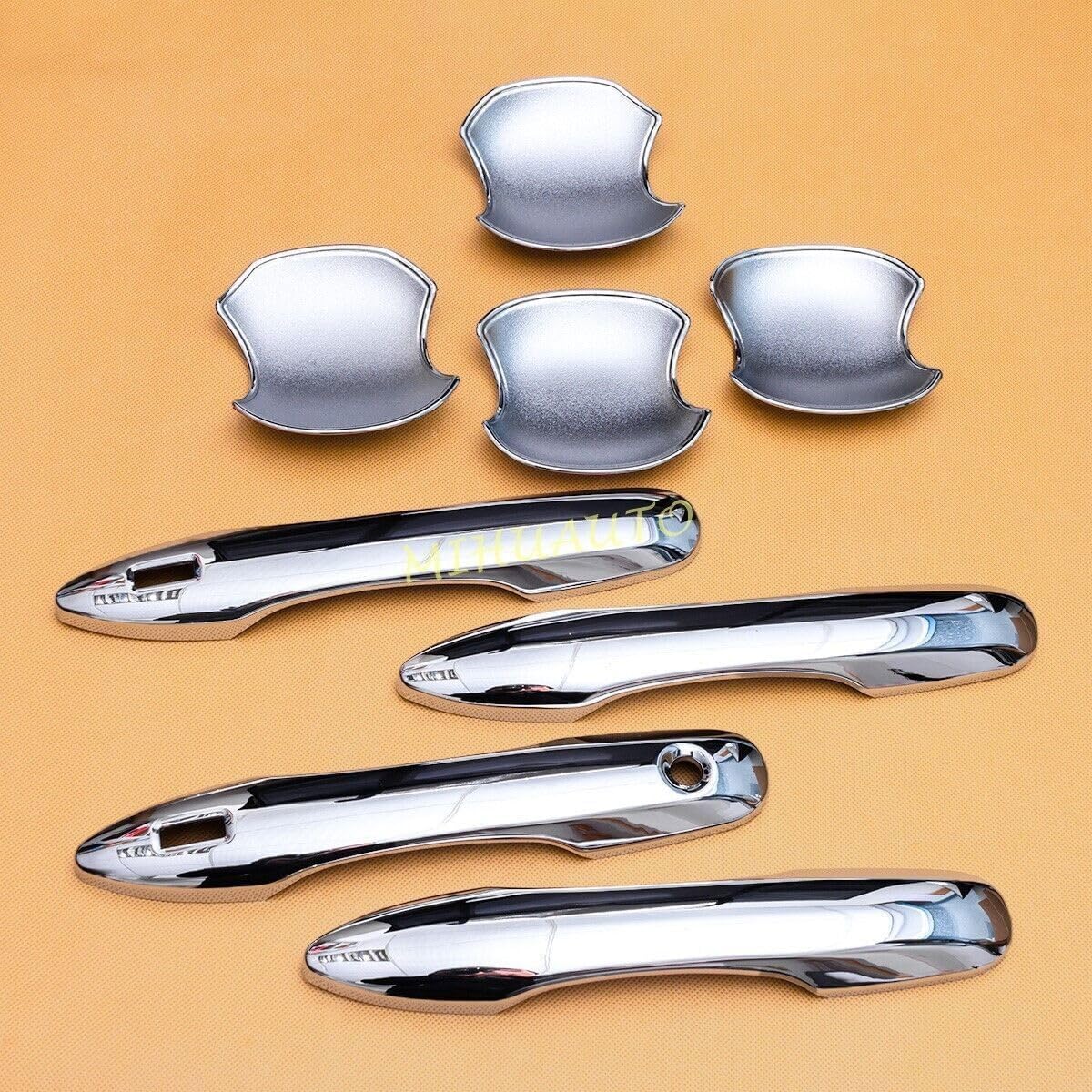 ya 5 8.10 for Toyota for Corolla Cross 2021-2023 Chrome Keyless Door Handle Covers+Bowl Combo