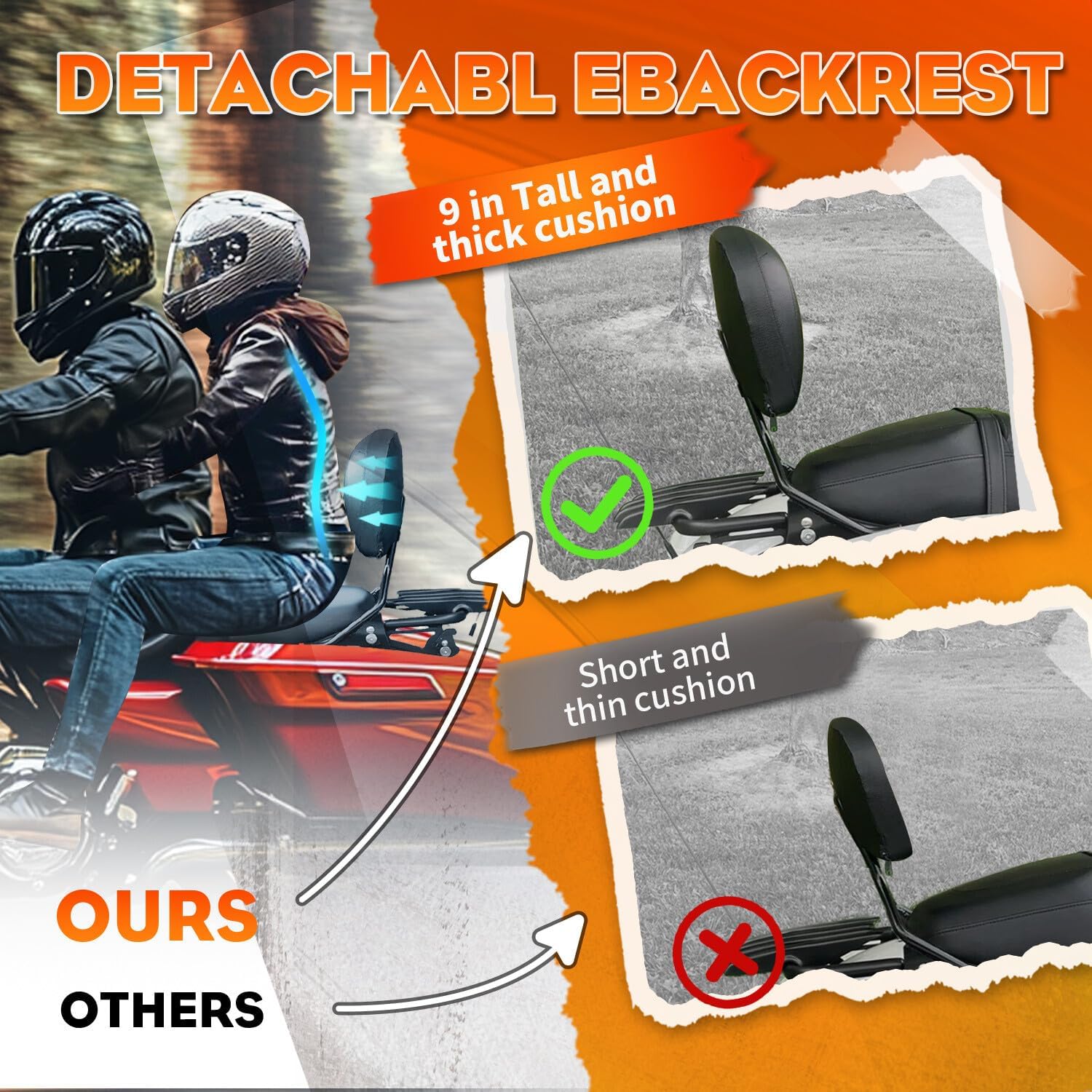 ya 6 8.24 baidi Black Backrest Sissy Bar & Stealth Rack For 09-25 for Harley Road Glide Street Glide
