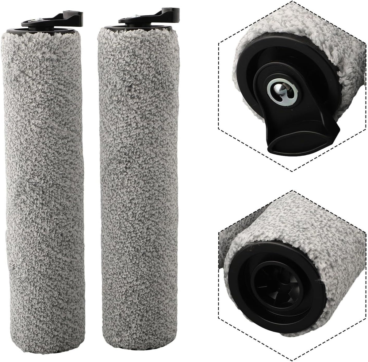 ya 26 10.21 baidi Deep Cleaning Roller Brush Replacement foriFloor 2 Vacuum 2 Pack