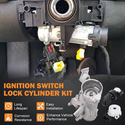 ya 9 10.24 Ignition Switch with Lock Cylinder Key for 2006-2011 for VW for Golf for Jetta Rabbit for Audi