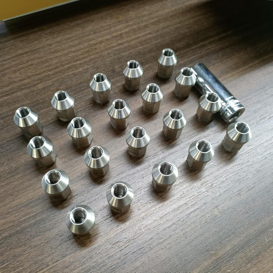 ya 12 10.8 zhengce 20 Pack M12x1.25 Lug Nuts Wheel Nuts Lug Nuts 19mm Hex 35mm High Stainless Steel