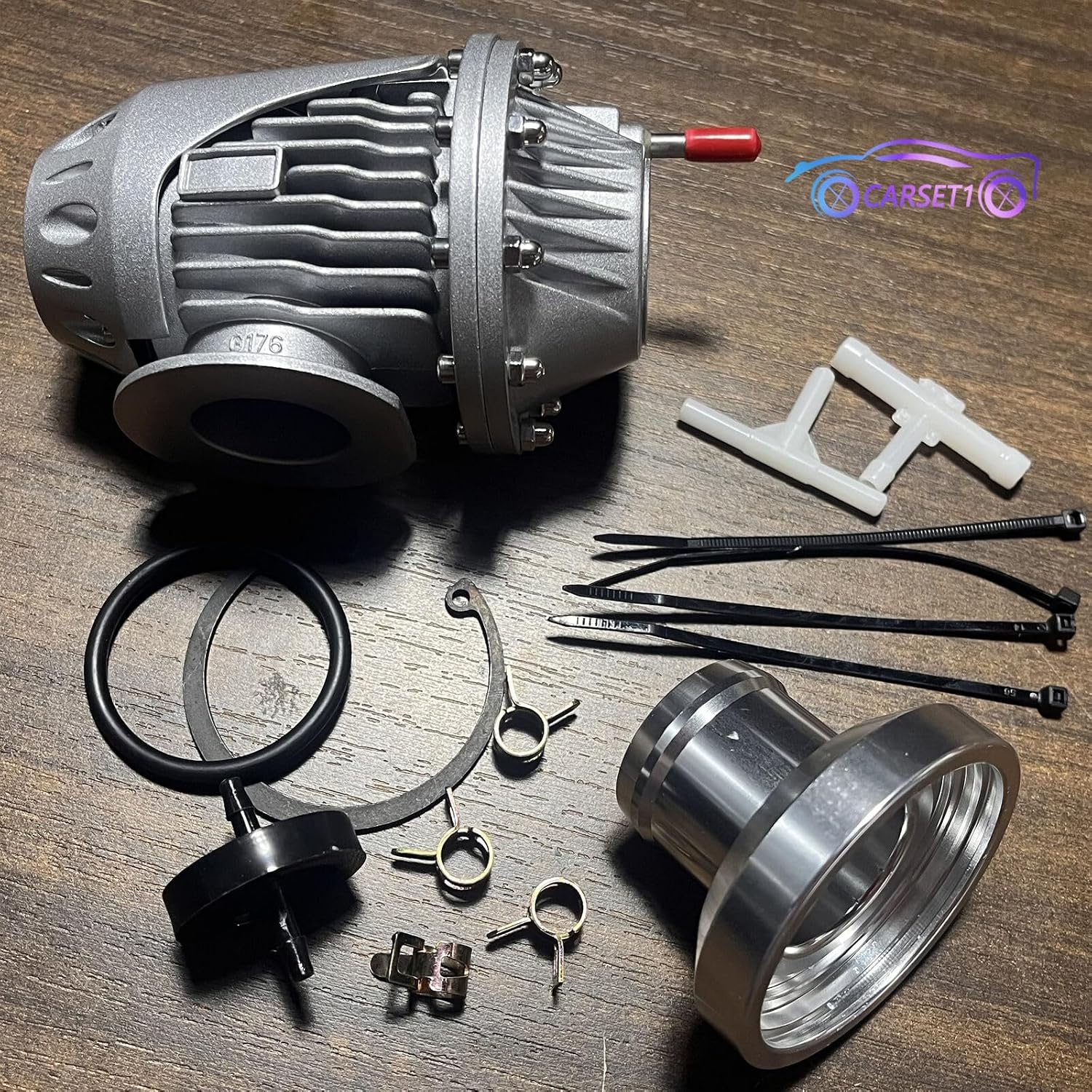 ya 4 8.24 baidi For HKS4 SQV4 SSQV IV Aluminum Turbo Blow Off Valve w/Direct Fit Adapter Sliver