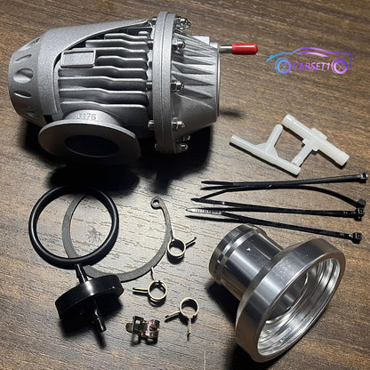 ya 4 8.24 baidi For HKS4 SQV4 SSQV IV Aluminum Turbo Blow Off Valve w/Direct Fit Adapter Sliver