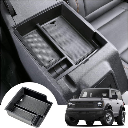 ya 4 8.24 baidi for 2021-2024 for Ford Bronco Car Center Console Armrest Storage Box Organizer Tray