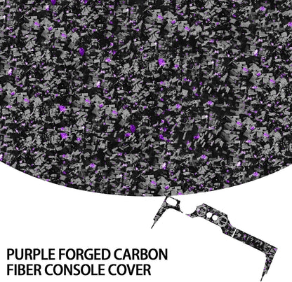 ya 4 8.24 baidi for Ford for Mustang GT 15-22 11x Purple Forged Carbon Fiber Console Dashboard Cover