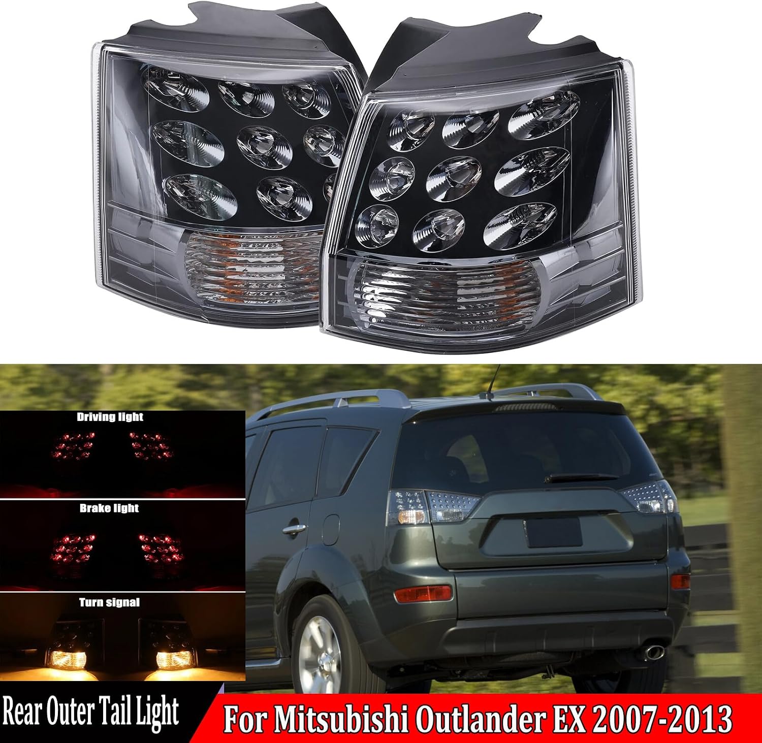ya 7 8.24 baidi LED Brake Lamp Stop Tail Light 8330A379/80 for Mitsubishi for Outlander EX 2007-2013