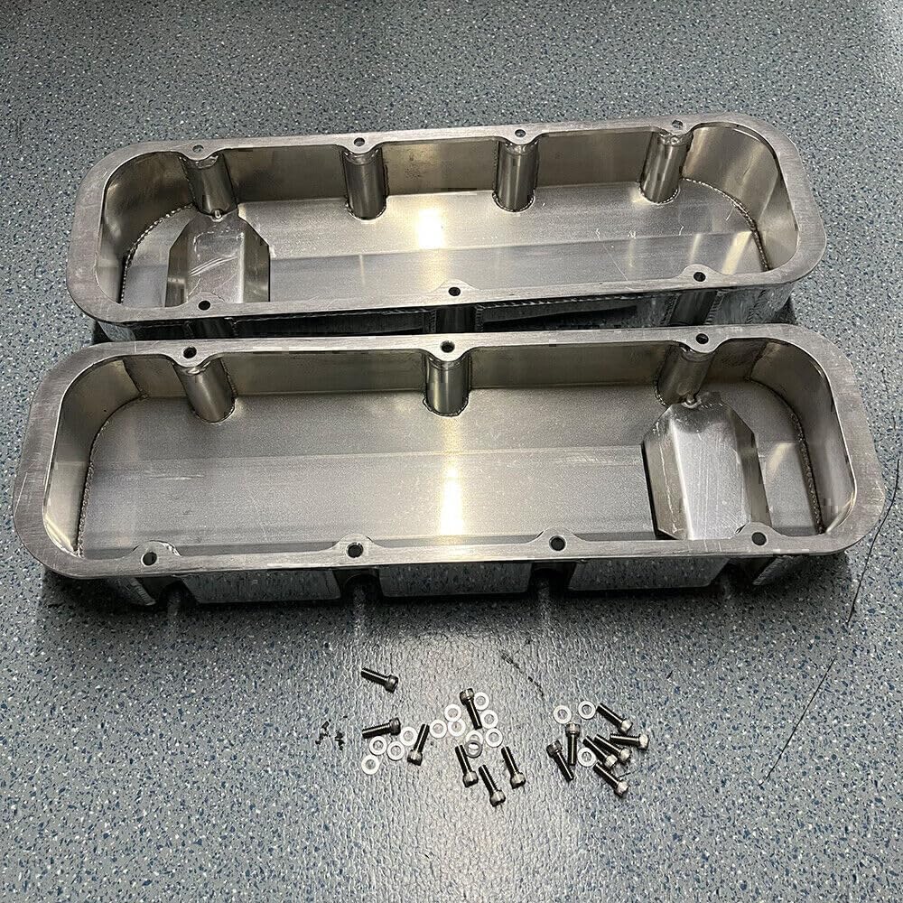 ya 11 9.14 baidiAluminum ated Valve Cover for Big Block for Chevy BBC 396 454 w/Breather Hole