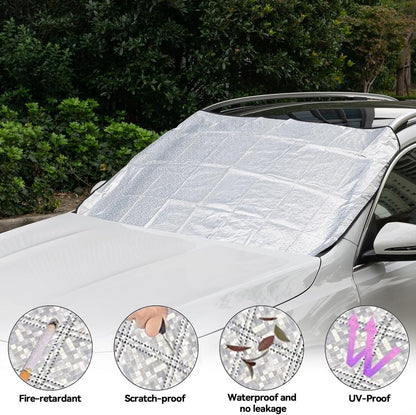 ya 4 8.8.2 Foldable Car Windshield Frost Cover Ice Snow Shield Front Windscreen Protector