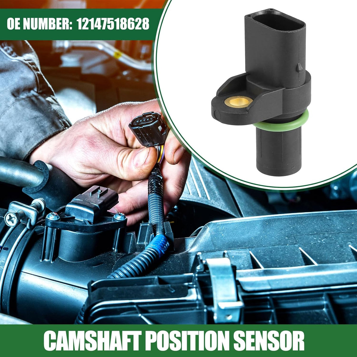 ya 5 8.10 Engine camshaft Position Sensor for BMW 325Ci Base 2.5L 01-06 No.12147518628