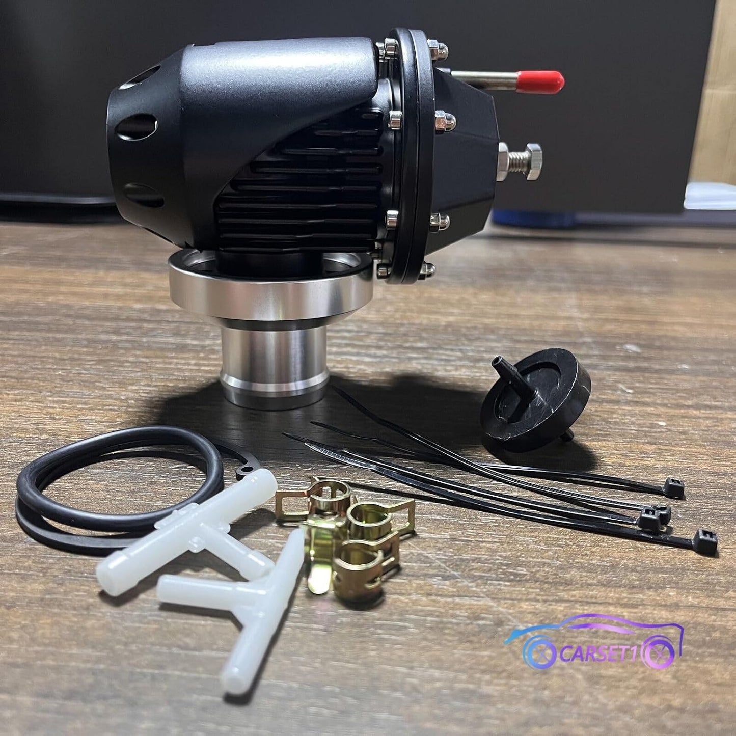ya 4 8.24 baidi For HKS 2 SQV2 SSQV Aluminum Turbo Blow Off Valve w/Direct Fit Adapter Black