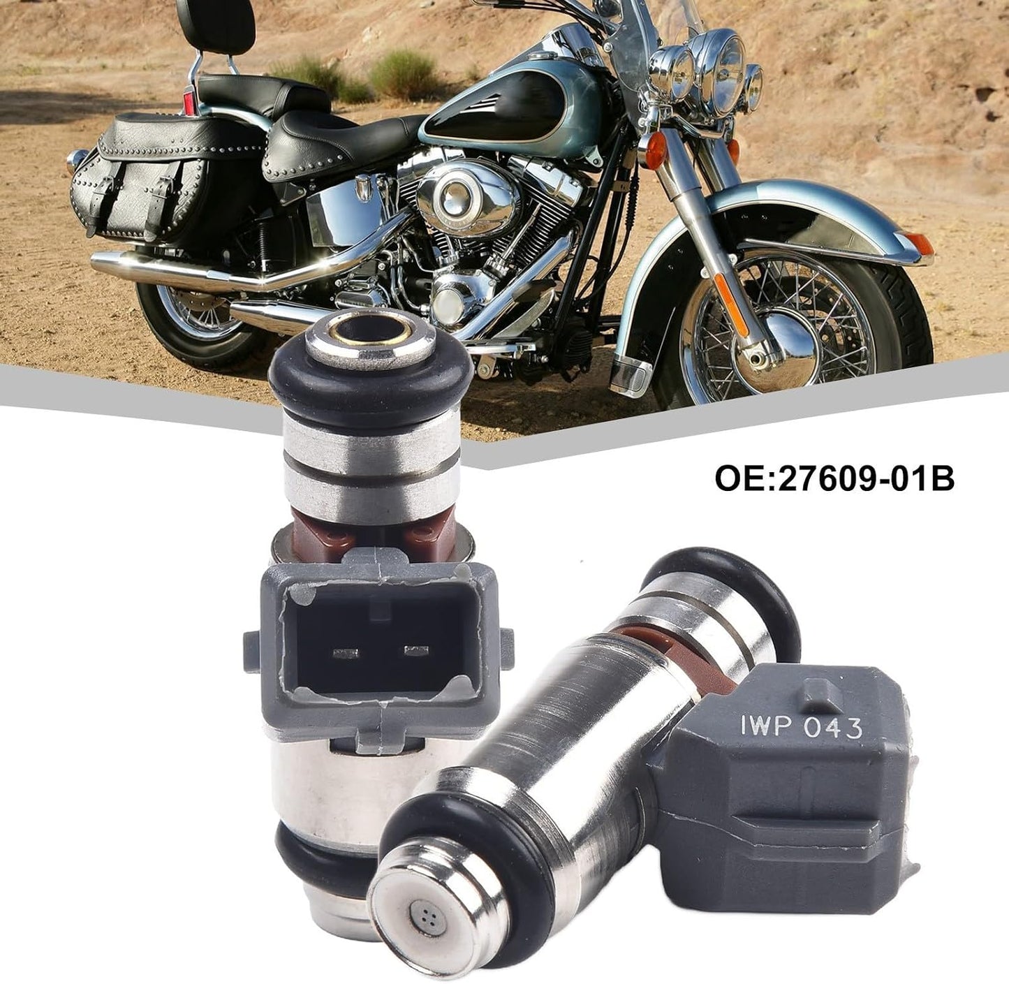 ya 2 8.15 2x 4.3 Injector for Harley2001-16 Twin Cam 27609-01B Twin Power Fuel Injection