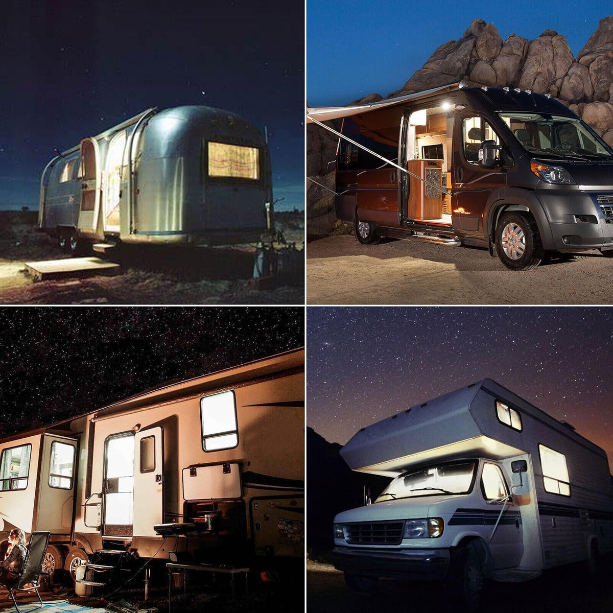 ya 14 9.20 zhengce 36LED white reading round top light RV interior cabin roof light RV-1