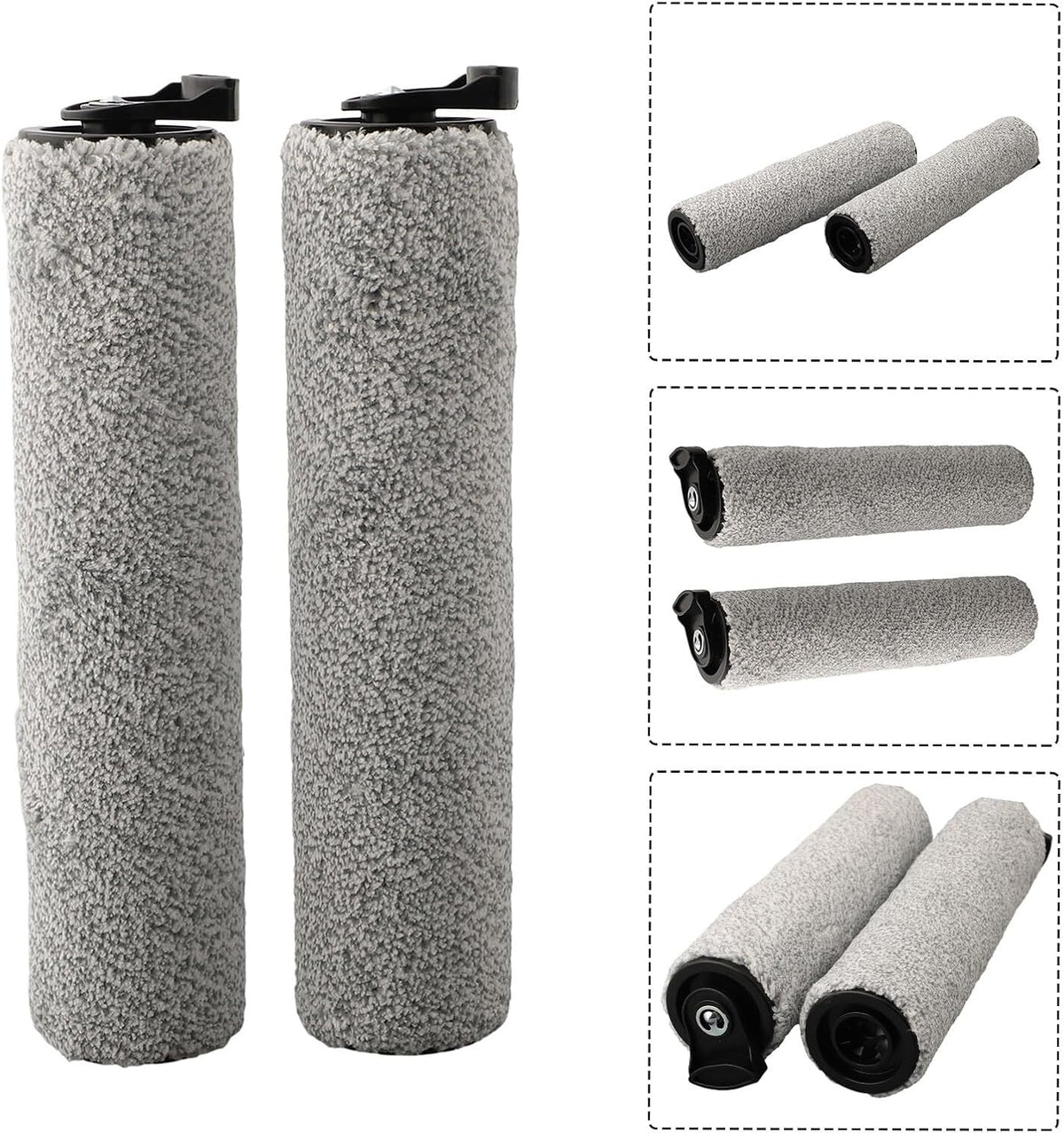 ya 26 10.21 baidi Deep Cleaning Roller Brush Replacement foriFloor 2 Vacuum 2 Pack
