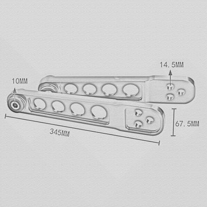 ya 9 10.24 Rear Lower Control Arm + Subf for Ram e Support + Collar Bar for 2001-2005 for Honda for Civic DX ES-