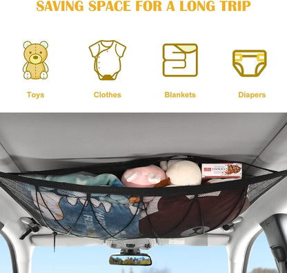ya 28 10.13 zhengce Suitable for Ford Truck Accessories Ceiling Roof Cargo Net Double Layer STO