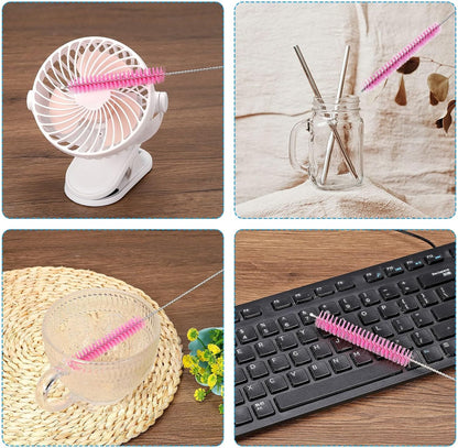 ya 26 10.21 baidi 12Pcs 8 x3/8 Drinking Straw Cleaning Brush Nylon Cleaning Bottle Brush n-2