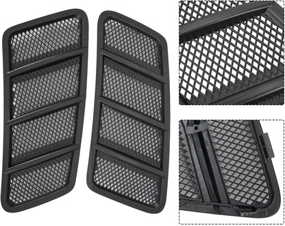 ya 4 8.14 2Pcs for Benz W166/ML/GL Class Black Plastic Hood Air Vent Grille Cover