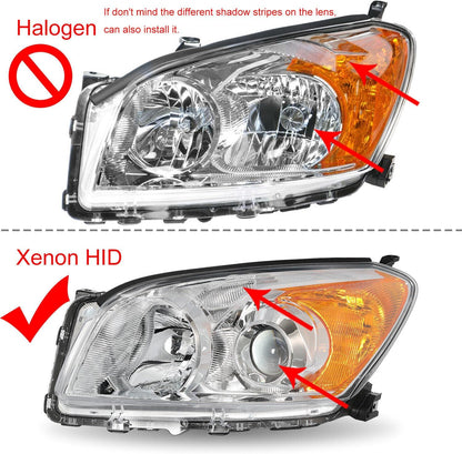 ya 4 8.10 Right + left headlight glass cover spreader for Toyota RAV4 2009-2012