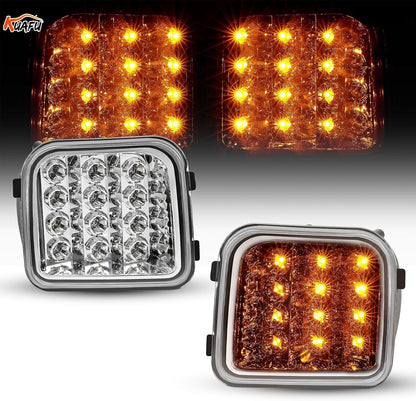 ya 11 9.14 baidiFor Hummer H3/H3T Pickup 06-10 Led Front Corner Light Lamp Clear Signal Parking