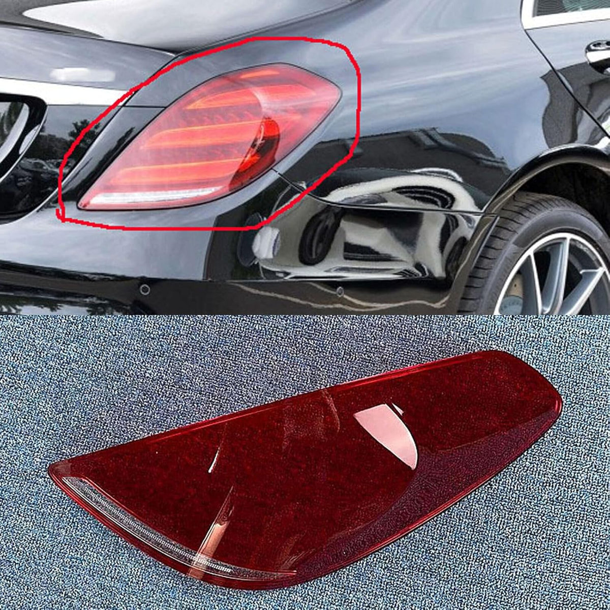 ya 10 9.16 zhengce For 2014-2018 for Mercedes-Benz S-Class C217 Rear Tail Light Cover Right si