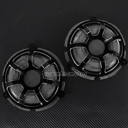ya 7 8.24 baidi Contrast Cut Front Speaker Grill Masks Cover Fit for Harley Touring CVO 2014-19