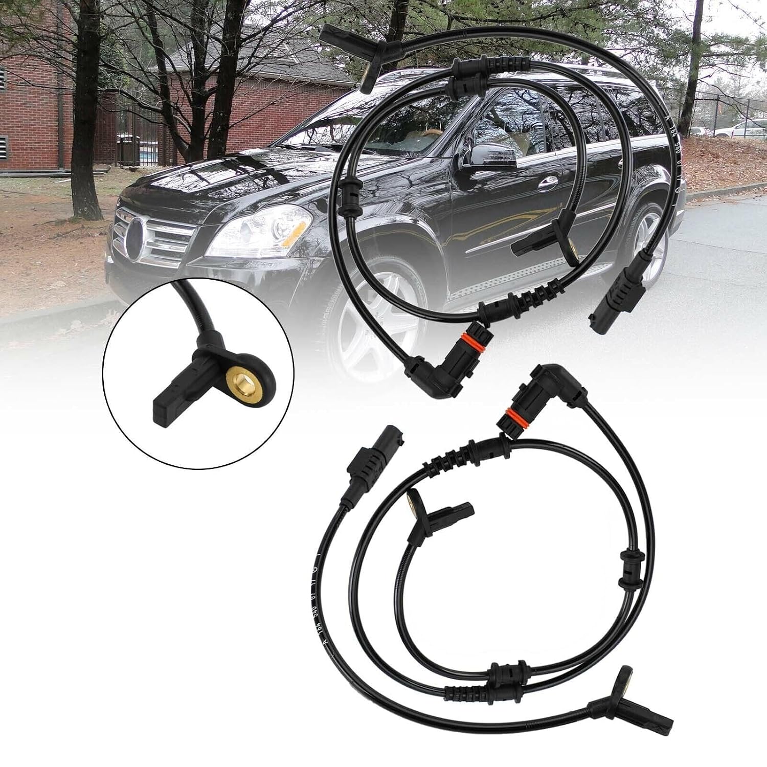 ya 2 8.15 Set 4pcs Front Rear ABS Speed Sensor for Mercedes-Benz W164 ML350 ML320 D