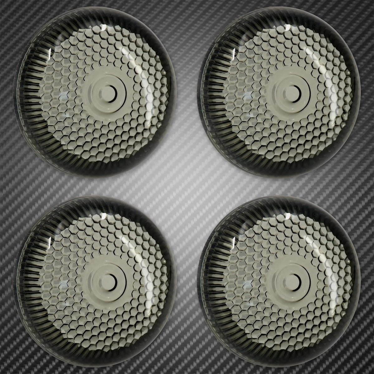 ya 4 8.8.2 4 Smoke Bullet Turn Signals Light Lens Cover Fit for Harley Dyna Softail Touring